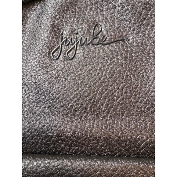 JuJuBe Mini Backpack Convertible Bag Purse Metallic Gold Black Faux Leather - Picture 3 of 8